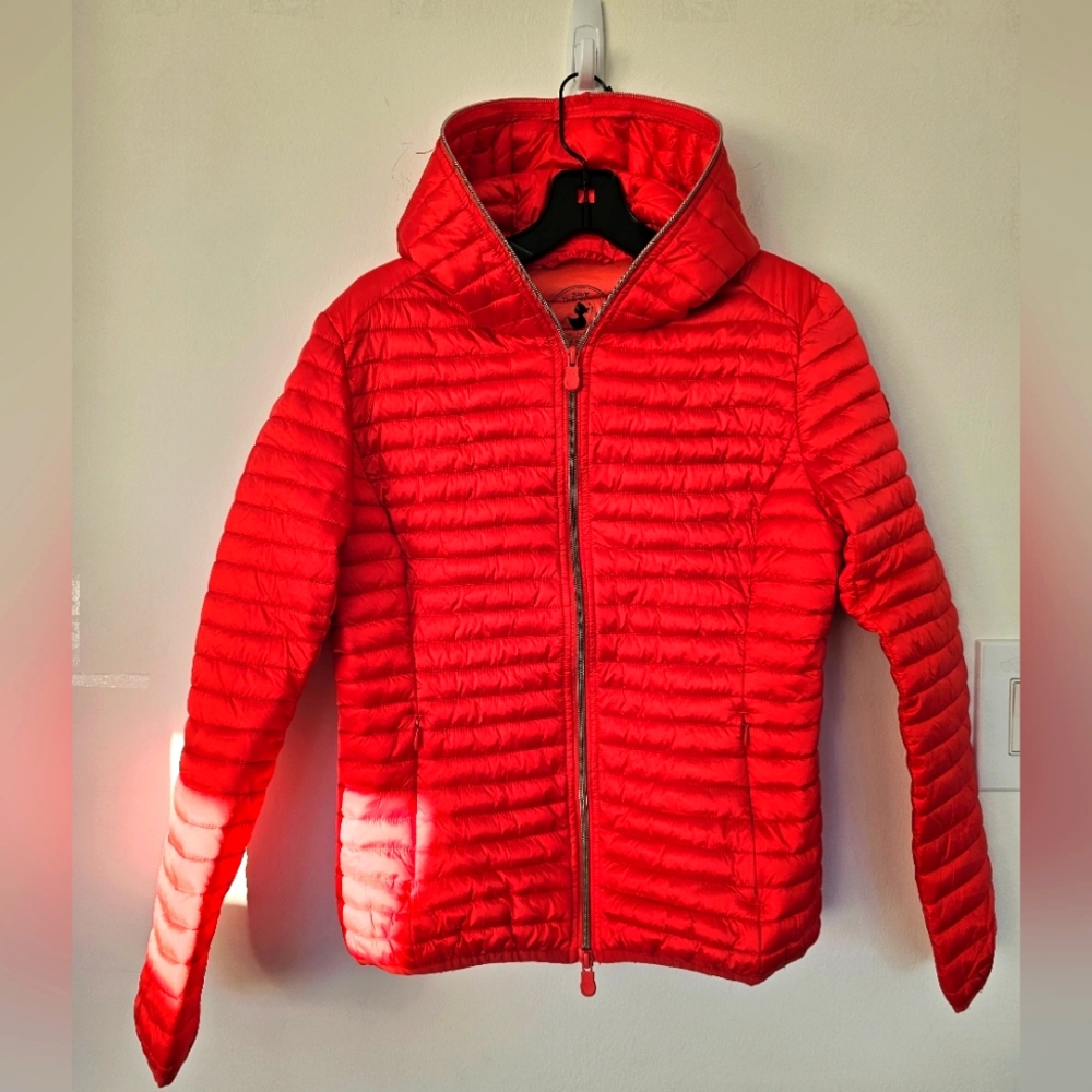 SAVE THE DUCK Jacket Size XS/0 Red Slim Fit